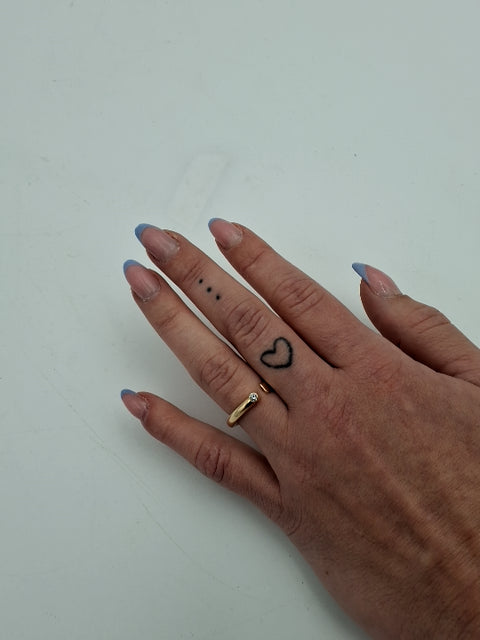 Johan Torp guldring med diamant